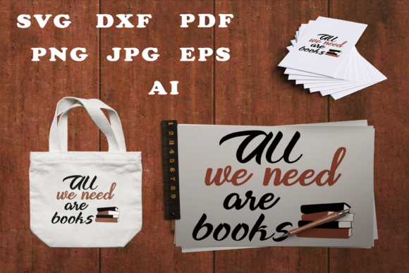 Review: All We Need Are Books SVG for Embroidery