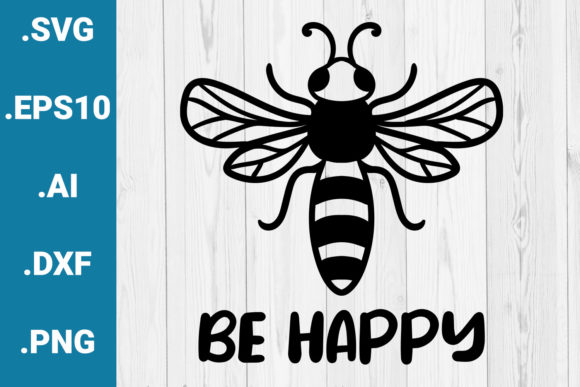 Review: Be Happy Quote Bee Cut File for Embroidery