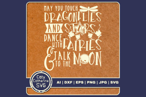 Reviewing Dragonflies Stars Fairies Moon Quote for Embroidery