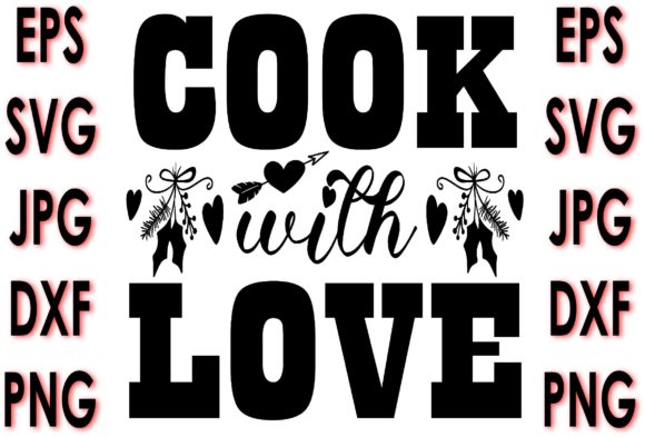 Reviewing Potholder Quote Design: Cook with Love