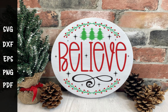 Reviewing the Believe Round Sign SVG for Holiday Embroidery