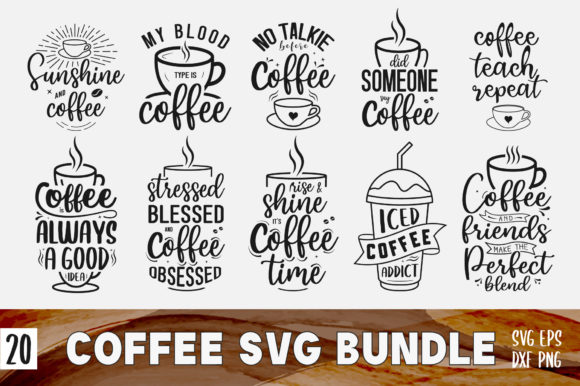 Reviewing the Funny Coffee SVG PNG Design Bundle